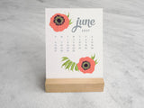 2027 Desk Calendar, Wildflower