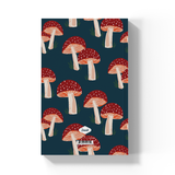 Denik - Navy Mushrooms Soft Touch Classic Layflat Notebook