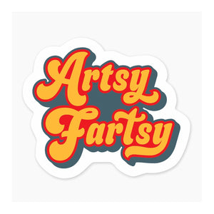 Artsy Fartsy - 3" Sticker