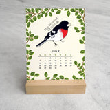 2027 Desk Calendar, Birds
