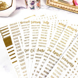Foil Calendar Essentials Sticker Pack