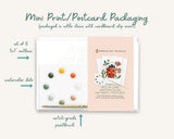 Vibrant Botanicals - All-in-One Watercolor Art Prints + Postcards