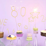 TOPS Malibu - Mini 4" Gold Number Sparkler Wand Card - Singles