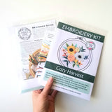 Cozy Harvest Beginner Embroidery Kit - Beginner Friendly