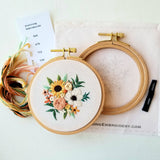 Cozy Harvest Beginner Embroidery Kit - Beginner Friendly