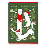 White Ferrets card