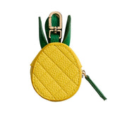 Genuine Leather Pineapple Coin Purse / Keychain / Bag Charm