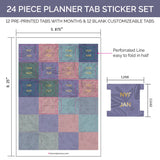 Monthly Planner Tab Sticker Set