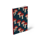 Denik - Navy Mushrooms Soft Touch Classic Layflat Notebook