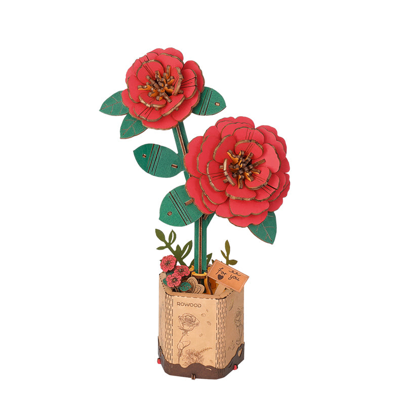 Camellia - Wooden Bloom Craft