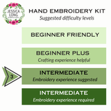 Raccoon Hand Embroidery Kit - Intermediate