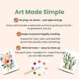 Vibrant Botanicals - All-in-One Watercolor Art Prints + Postcards