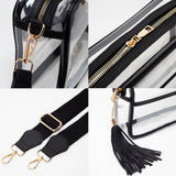 Transparent Tassel Crossbody Bag