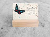 2027 Mini Desk Calendar, Butterflies