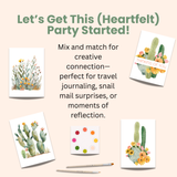 Vibrant Botanicals - All-in-One Watercolor Art Prints + Postcards