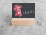 2027 Mini Desk Calendar, Orchid 