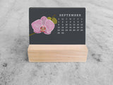 2027 Mini Desk Calendar, Orchid 