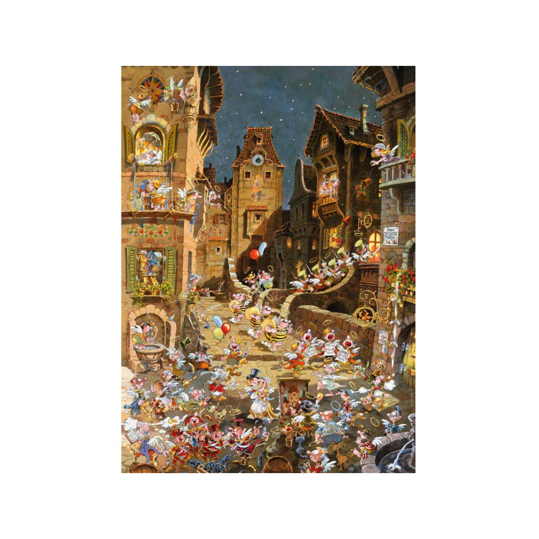 Romantic Town by Night - 1000pc Jigsaw Puzzle (Ryba)