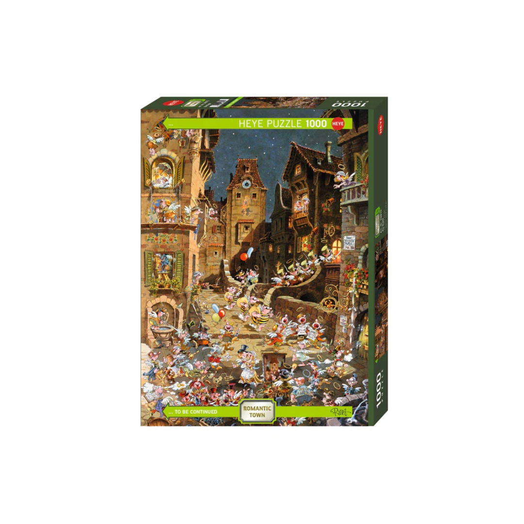 Romantic Town by Night - 1000pc Jigsaw Puzzle (Ryba)