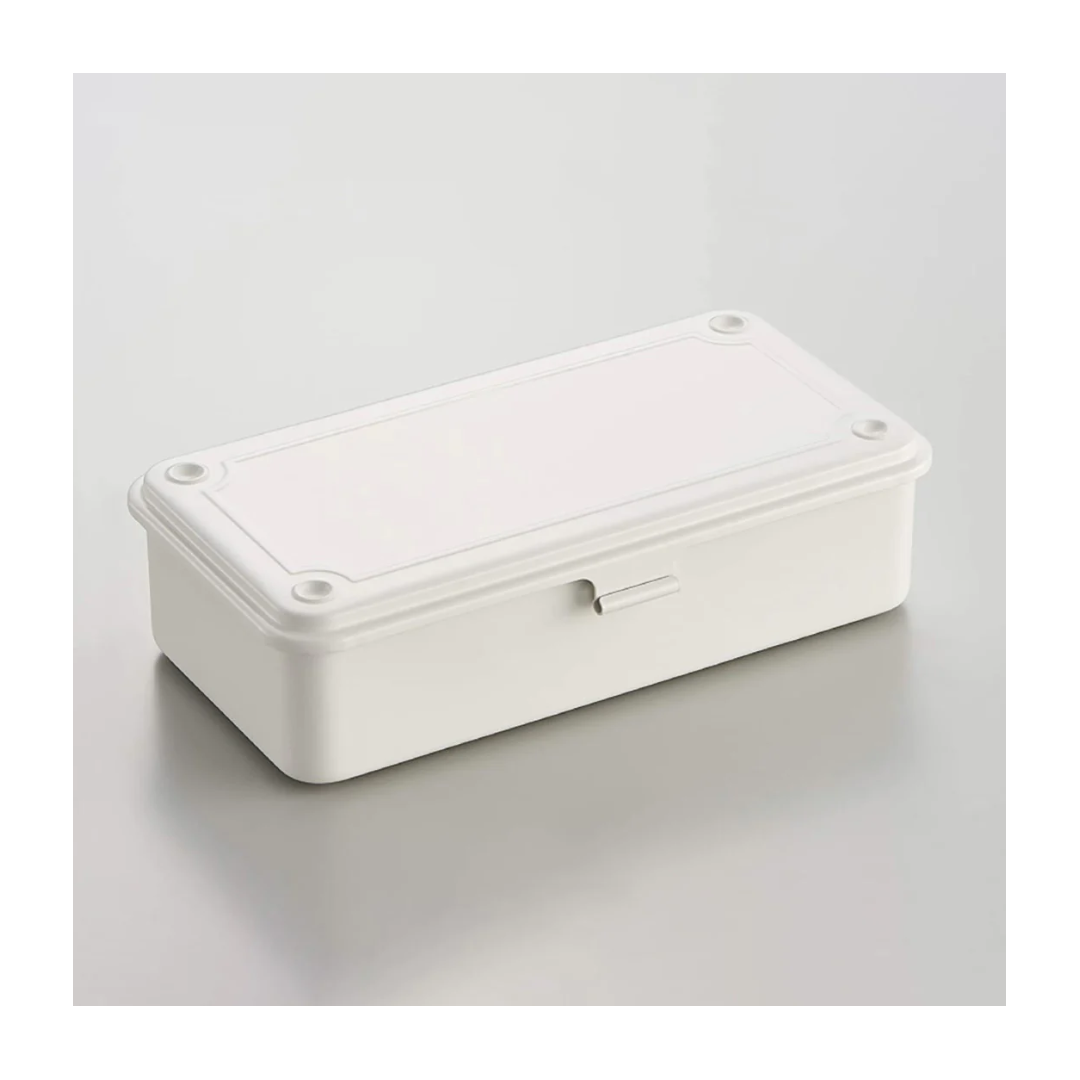White Steel Stackable Storage Box