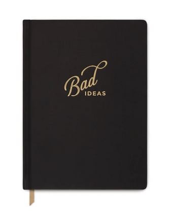 Quote Cloth Journal | Black "Bad Ideas"