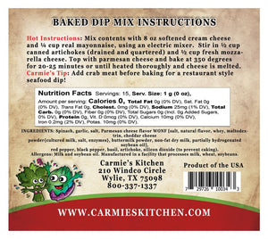 Baked Spinach & Artichoke Dip Mix