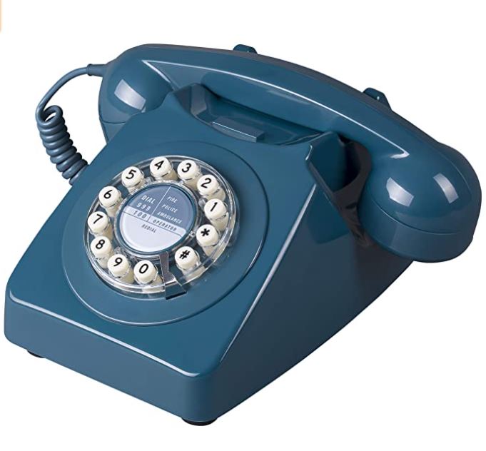 Retro Telephone 746 in Biscay Blue