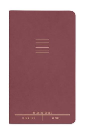 Single Flex Undated Notebook - Burgundy