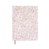 Hard Cover Journal With Pocket | Terrazzo - Blush