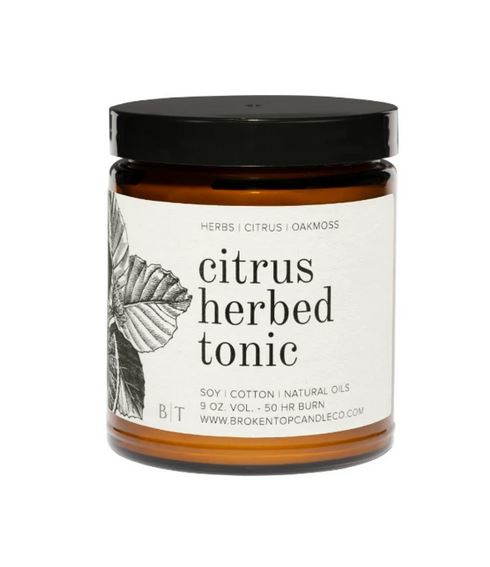 Citrus Herbed Tonic Large Candle