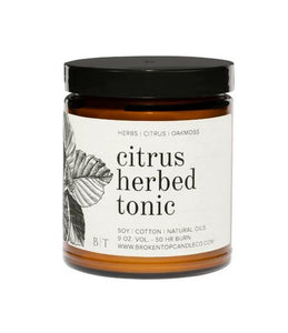 Citrus Herbed Tonic Large Candle
