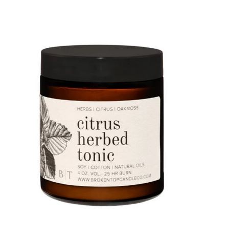 Citrus Herbed Tonic Travel Candle