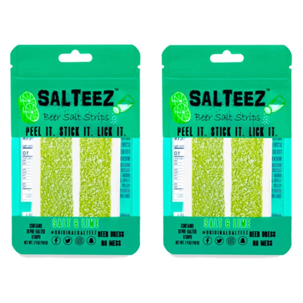Salteez Beer Salt Strips: Real Salt & Lime Flavor Strips