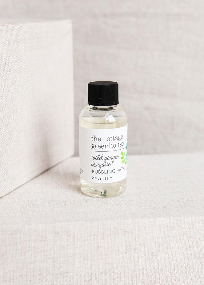 The Cottage Greenhouse Travel Size Wild Ginger & Agave Bubbling Bath