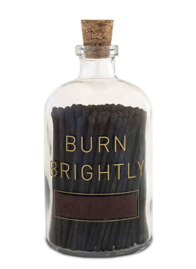 Burn Brightly match bottle