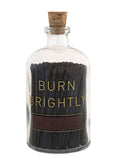 Burn Brightly match bottle