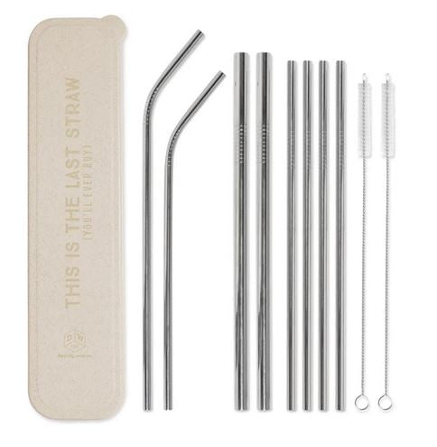 Stainless Steel Straw Set | "THIS IS THE LAST STRAW (YOU'LL EVER BUY)"