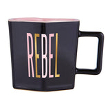 Hexagon Mug & Saucer Set - Rebel