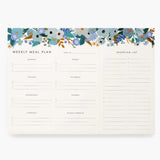 Weekly Meal Planner - Garden Party Blue