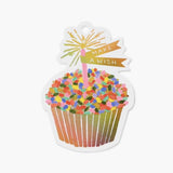 Single Cupcake Die-Cut Gift Tag