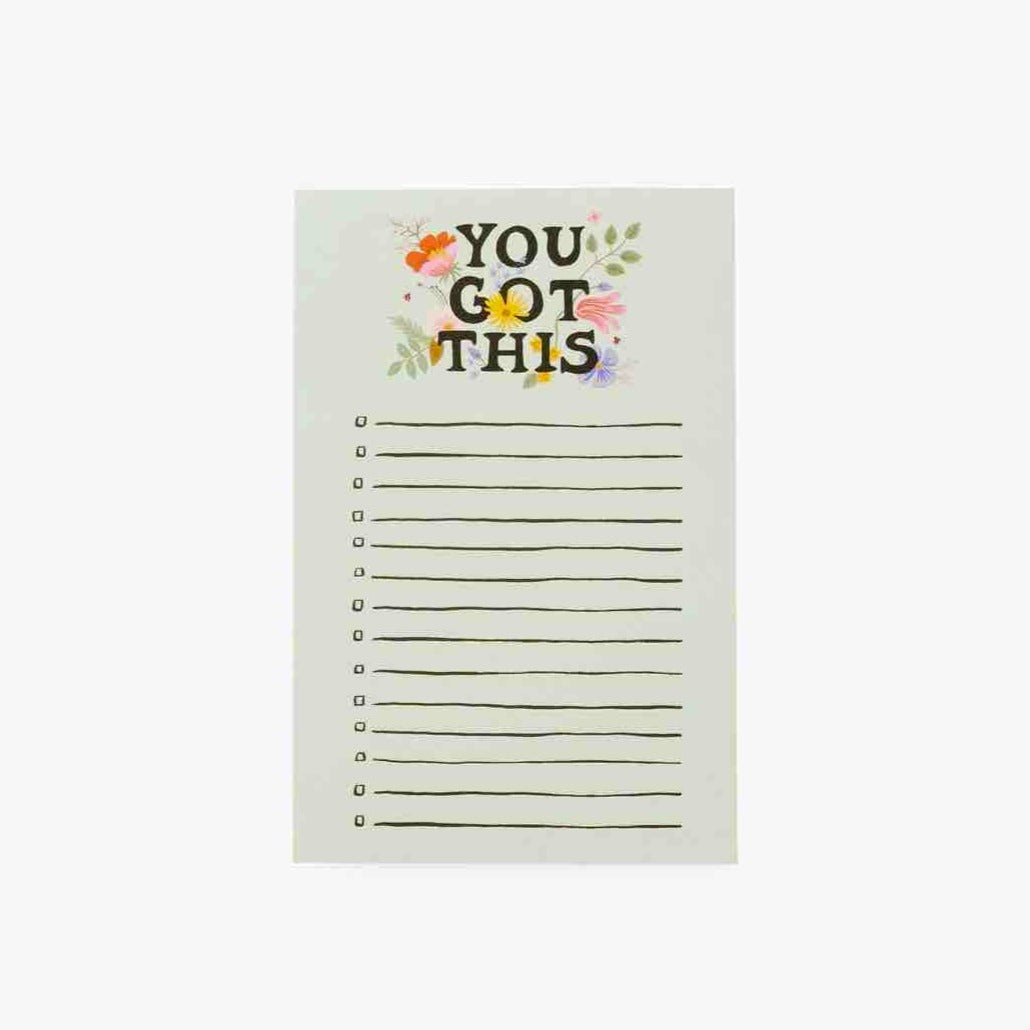 Checklist Notepad You Got This