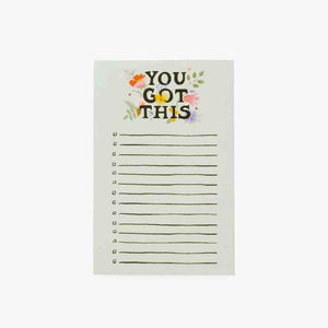 Checklist Notepad You Got This