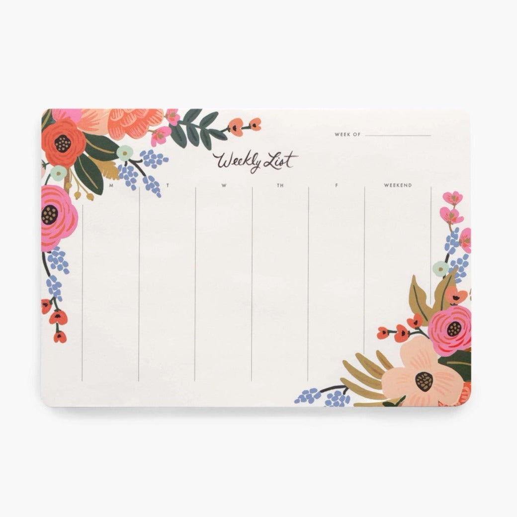 Weekly Desk Pad - Lively Floral