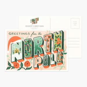 Greetings From The North Pole Postcard Set