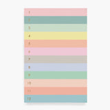 Large Memo Notepad Numbered Colorblock