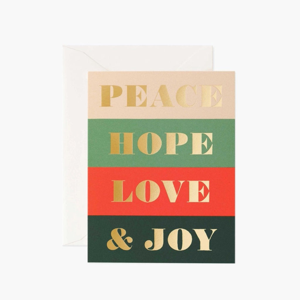 Peace & Joy Greeting Card