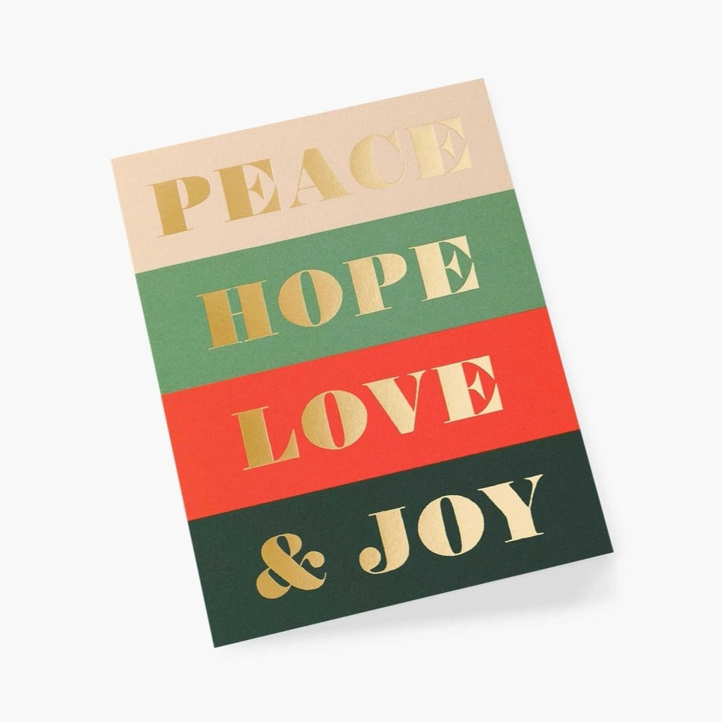 Peace & Joy Greeting Card