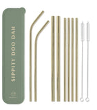 Stainless Steel Straw Set | "SIPPITY DOO DAH"