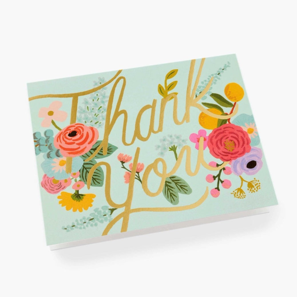 Mint Garden Thank You Boxed Cards - Boxed Set